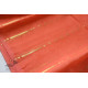 Jacquard Hand loom Dhakai Zari Jamdani Saree - Peach Orange