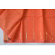 Jacquard Hand loom Dhakai Zari Jamdani Saree - Peach Orange