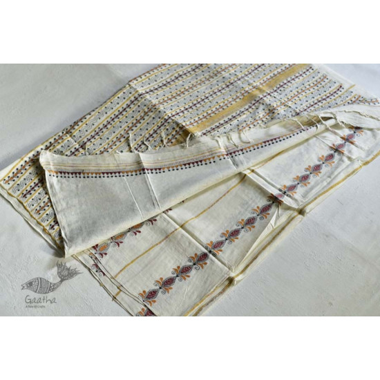 Indrani . इंद्राणी | Handloom Cotton Saree ~ Kantha work ~ 13