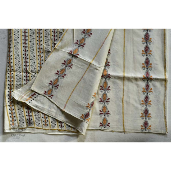 Indrani . इंद्राणी | Handloom Cotton Saree ~ Kantha work ~ 13