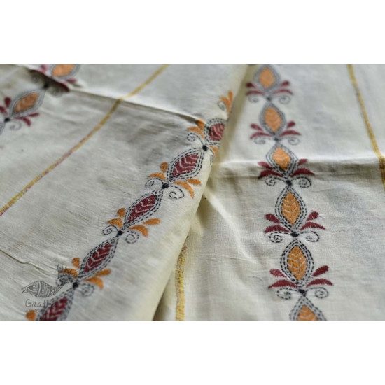 Indrani . इंद्राणी | Handloom Cotton Saree ~ Kantha work ~ 13