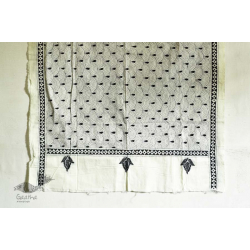 Indrani . इंद्राणी | Handloom Cotton Dupatta ~ Kantha work ~ 15