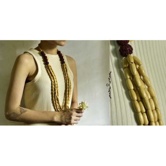 Indrani . इंद्राणी | Wooden Beads Necklace ~ 17