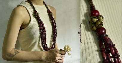 Indrani . इंद्राणी | Wooden Beads Necklace ~ 19