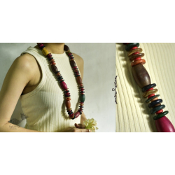 Indrani . इंद्राणी | Wooden Beads Necklace ~ 23