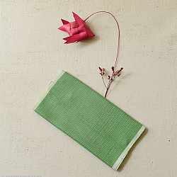 Mountain Loom ✜ Handloom Cotton Scarf - Light Green