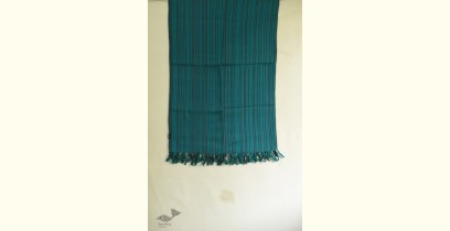 Kilmora  ✜ Handloom Woolen Stole - Teal Blue Color