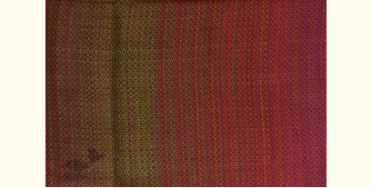 Kilmora  ✜ Handloom Woolen Stole - Maroon and Green Shaded