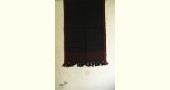 shop handloom woolen striped stole - Black