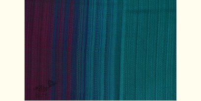 Kilmora  ✜ Handloom Woolen Striped Stole - Peacock Blue Color