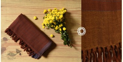 Kilmora  ✜ Handwoven Woolen Stole - Brown