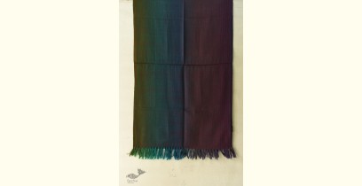 Kilmora | Handwoven Wool - Peacock Feather Shaded Stole