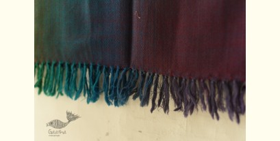 Kilmora | Handwoven Wool - Peacock Feather Shaded Stole