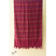 shop Handwoven Woolen Stole -  Magenta