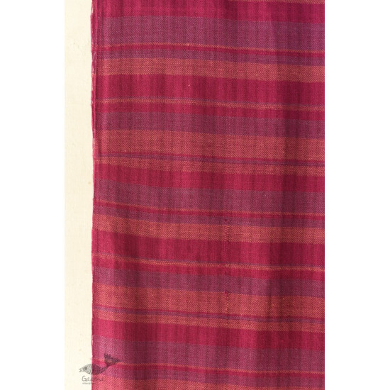 shop Handwoven Woolen Stole -  Magenta