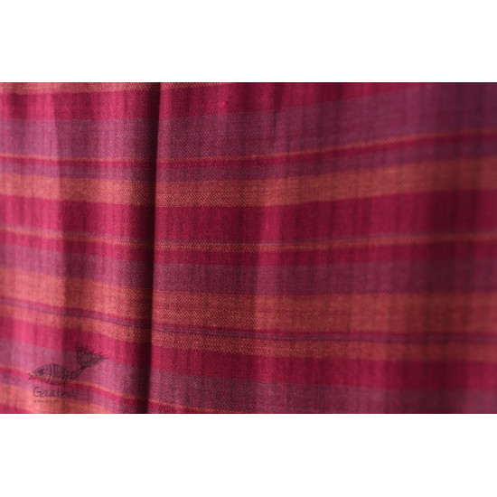 shop Handwoven Woolen Stole -  Magenta