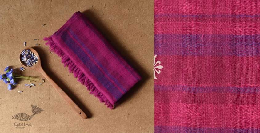 shop Hand Spun Woolen Purple Stole