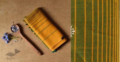 Kilmora | Handwoven Wool Stole - Yellow & Green