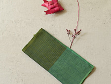 Mountain Loom ✜ Uttarakhand Handloom Cotton Scarf - Green 