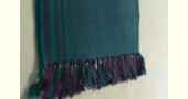 shop handloom woolen Muffler - Teal Blue