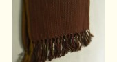shop handloom woolen Muffler  - Dark Brown