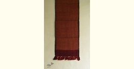 Cold Hands, Warm Heart.. Handwoven Wool Scarf - Brick Red