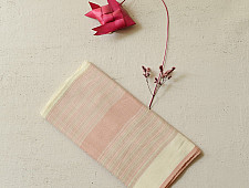 Mountain Loom ✜ Handwoven Pure Cotton Scarf- Off White