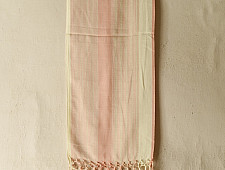 Mountain Loom ✜ Handwoven Pure Cotton Scarf- Off White