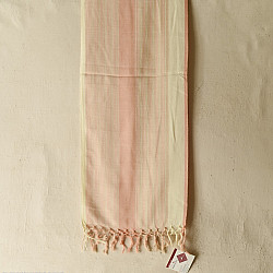 Mountain Loom ✜ Handwoven Pure Cotton Scarf- Off White