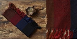 Cold Hands, Warm Heart.. | Handwoven Woolen Muffler / Stripe Scarf - 