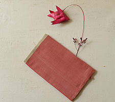 Mountain Loom ✜ Handloom Cotton Stole - Carrot Red