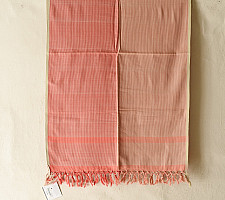 Mountain Loom ✜ Handloom Cotton Stole - Carrot Red