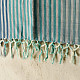 Buy Himalayan Handloom Cotton Stole Blue Stipes