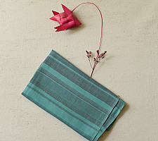 Mountain Loom ✜ Handloom Cotton Stole - Green