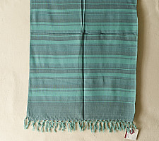 Mountain Loom ✜ Handloom Cotton Stole - Green