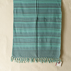 Mountain Loom ✜ Handloom Cotton Stole - Green