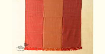 Stay Cozy | Himalayan Handwoven Woolen Shawl - Orange & Yellow
