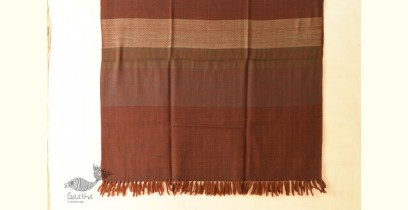 Stay Cozy | Uttarakhand Wool - Handloom Shawl - Walnut Brown