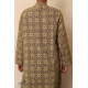 Advay : अद्वय  | Ajrakh printed - Cotton long kurta - 5