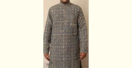 Advay : अद्वय  | Ajrakh printed - Cotton long kurta - 16