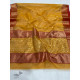 online shop handwoven chandri saree Mustard Yellow