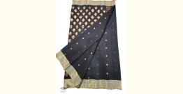 Padmapriya | Chanderi Silk - Handwoven Saree - Black