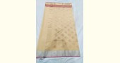 online shop handwoven chandri silk saree  Light Yellow