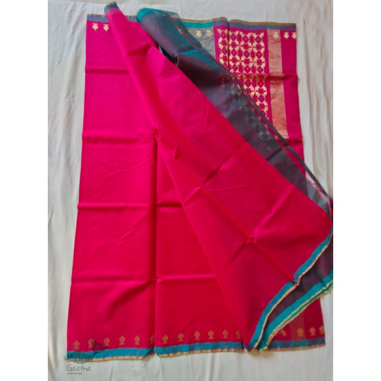 online shop handwoven chandri silk saree