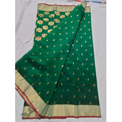 Padmapriya | Handwoven Chanderi Silk Full Jaal Saree