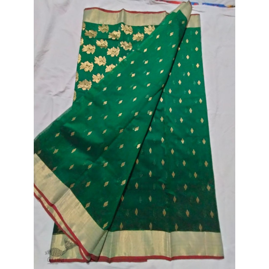 online shop handwoven chandri Silk Full Jaal Saree