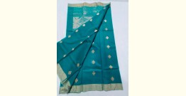 Padmapriya | Handwoven Chanderi Silk saree - Light Blue