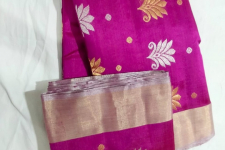 Padmapriya | Handwoven Chanderi Silk Saree - Purple