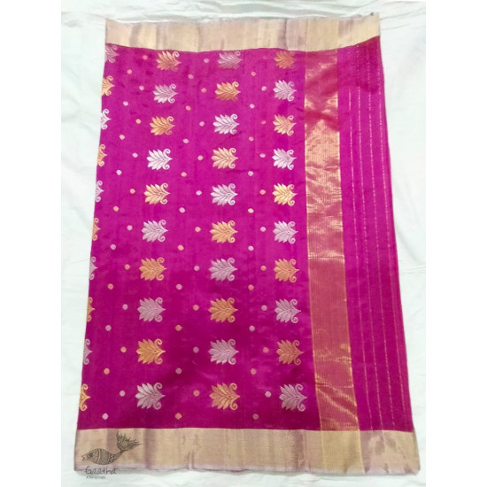 online shop handwoven chandri silk saree