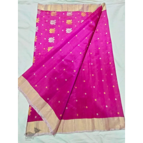 online shop handwoven chandri silk saree